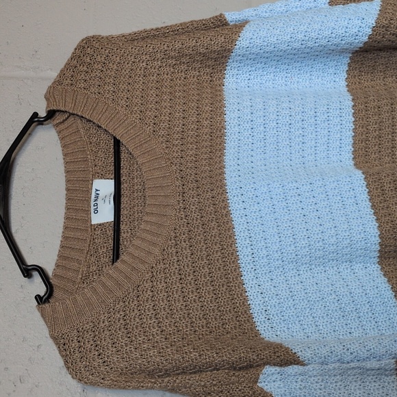 Old Navy Tunic Sweater Baby Blue Camel Tan Size XL NWT, Preppy Cozycore - Picture 4 of 8